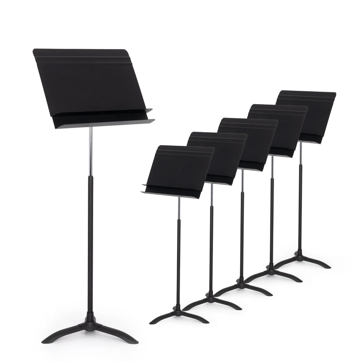 Set of six Orchestral music stands